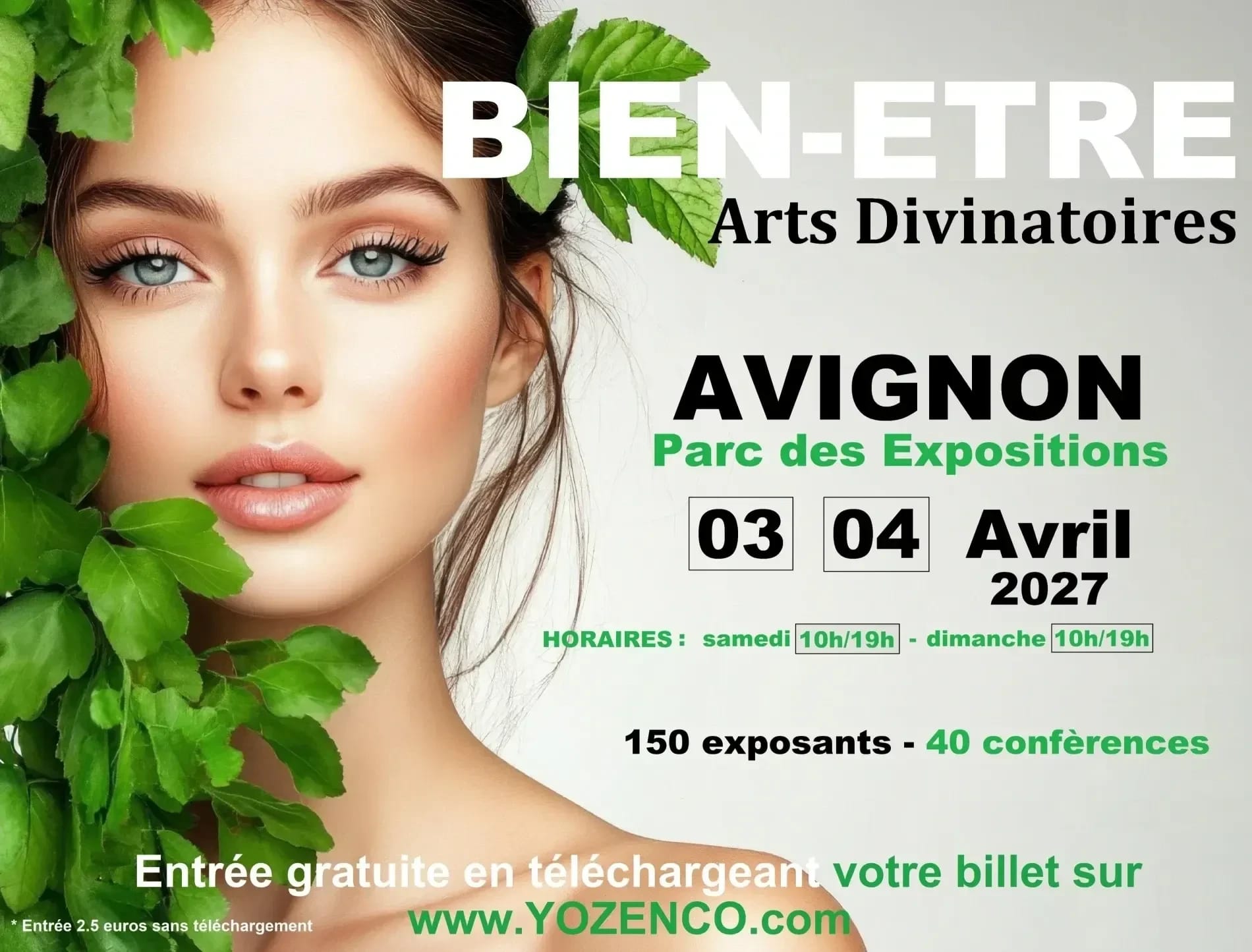 Affiche du salon Bien-Être — Arts Divinatoires à Avignon