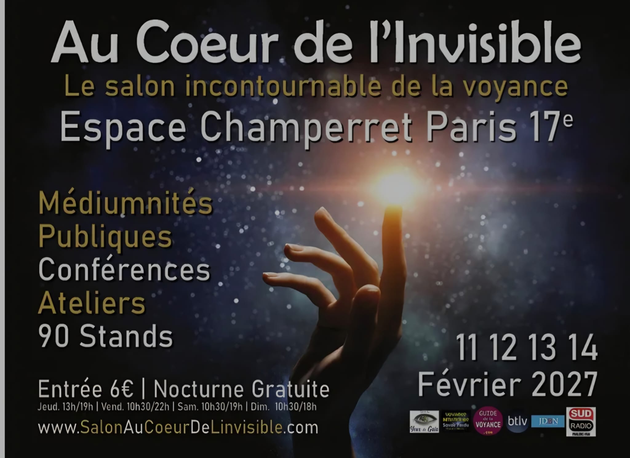 Affiche du salon Au Cœur de l’Invisible à Paris